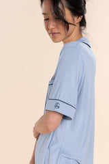 Gingerlilly Bamboo Pyjama Short Set - Sadie Blue