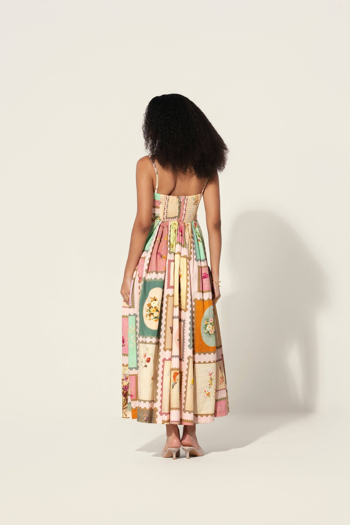 thr3letter - Vianna in Marianne Panelled Maxi Dress