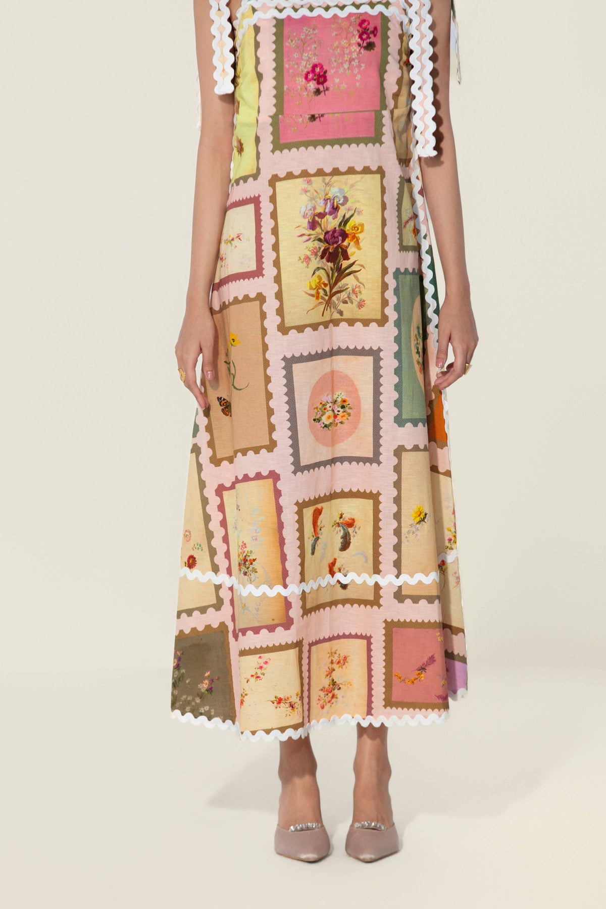 thr3letter - Marianne Framed Maxi Dress