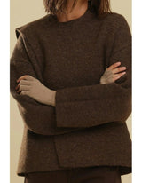 Morgan & Taylor Jaylah Knitted Fingerless Gloves - Cream