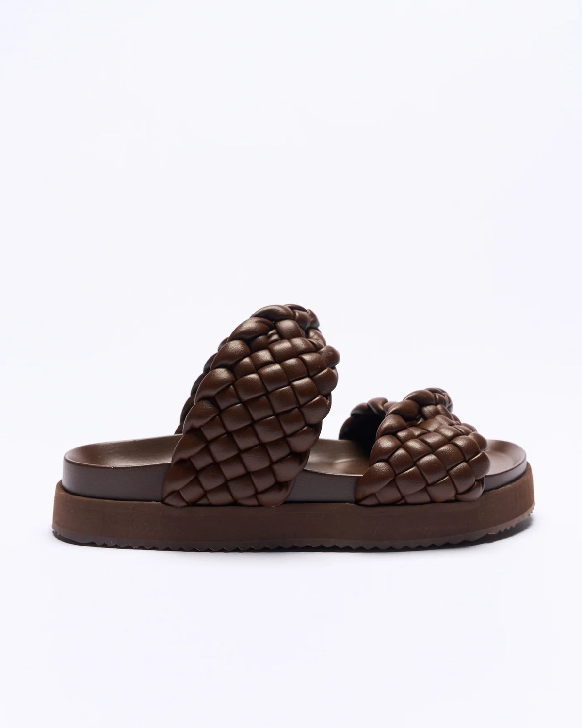 Walnut Ladies Mim Slide - Chocolate
