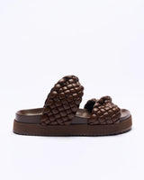 Walnut Ladies Mim Slide - Chocolate