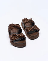 Walnut Ladies Mim Slide - Chocolate