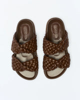 Walnut Ladies Mim Slide - Chocolate