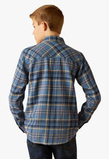 Ariat Boys Huntley Retro Snap Long Sleeved Western Shirt