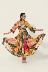 thr3letter - Jeanne Cutout Gathered Dress