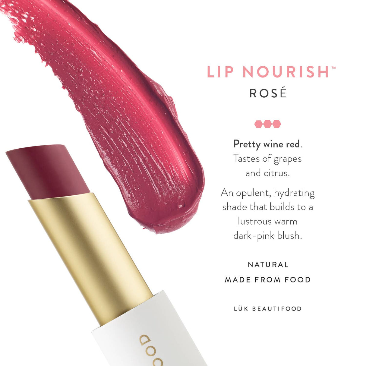 Lux Beautifood Bon Bon Lipstick - A Flush of Rosé