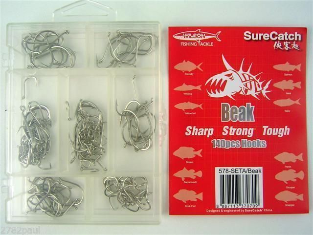 Sure Catch Beak 140pcs Assorted Hooks