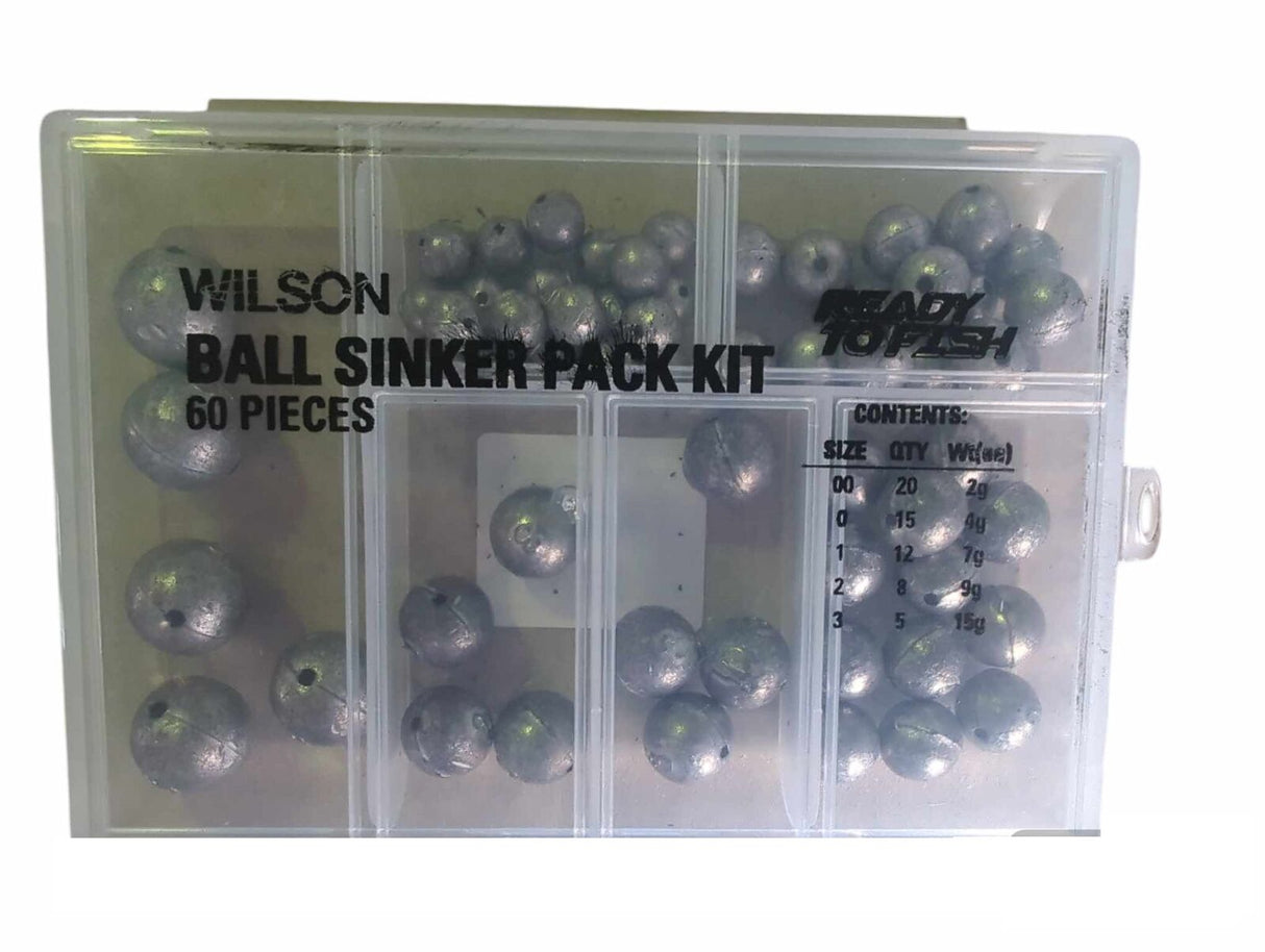 Wilson Ball Sinkers Pack Kit 60 Pieces