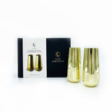 CLINQ - Gold Champagne Flutes (Set of 2)
