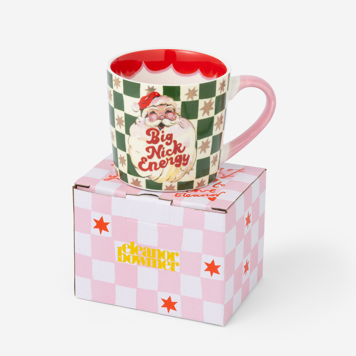 Eleanor Bowmer - Big Nick Energy Checkerboard Mug