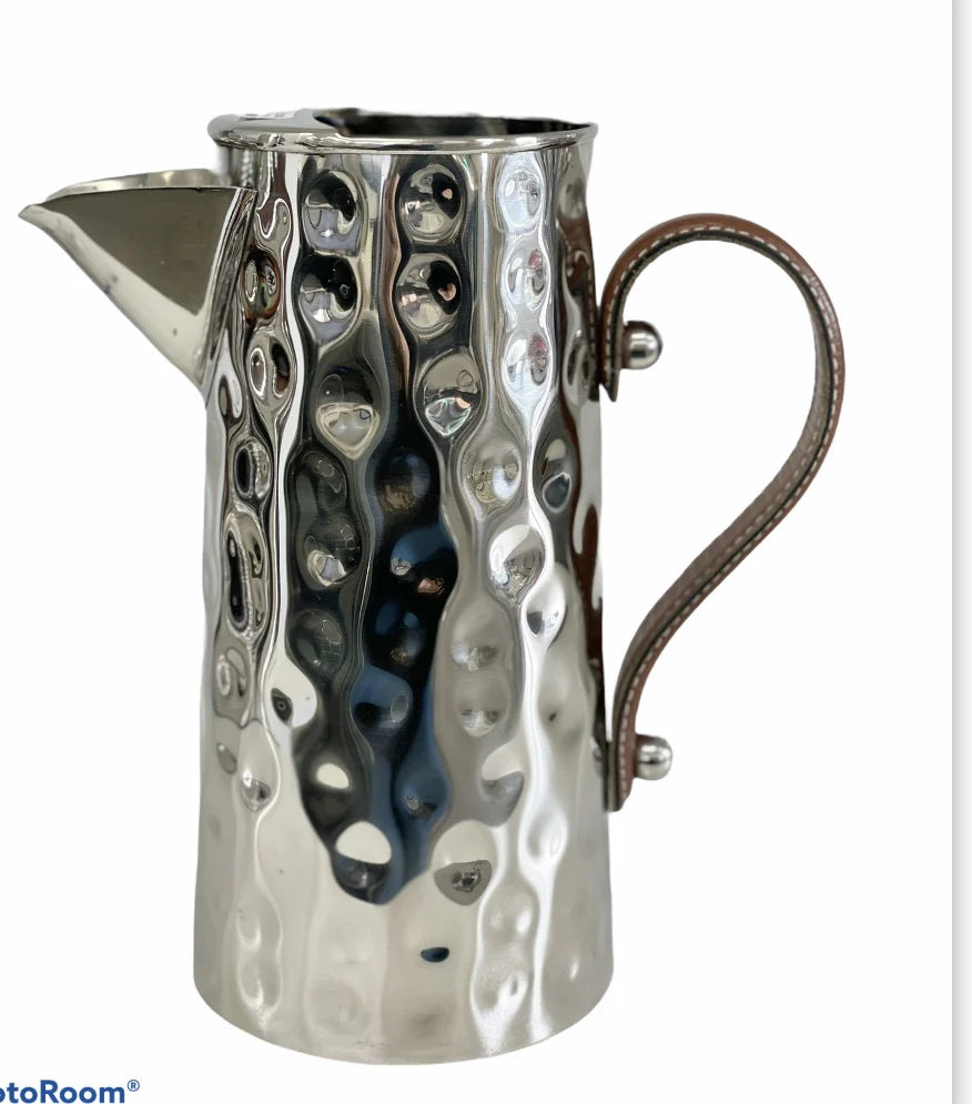 Flair Gifts & Home Bolt Hammered Jug With Leather Handle - 2.25L