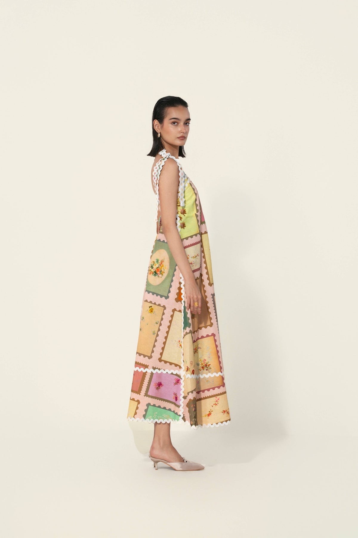 thr3letter - Marianne Framed Maxi Dress