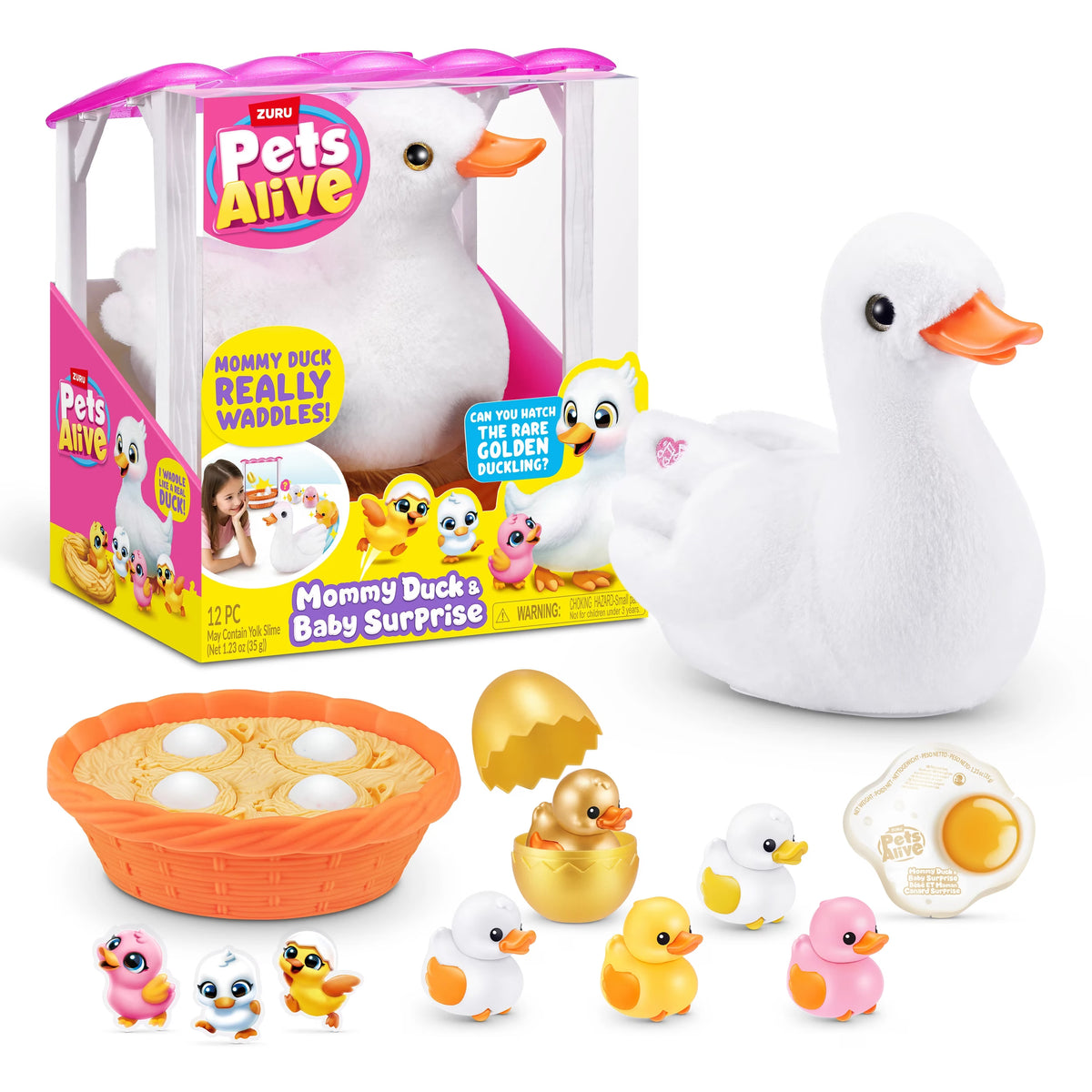 Zuru Pets Alive Mommy Duck & Baby Surprise