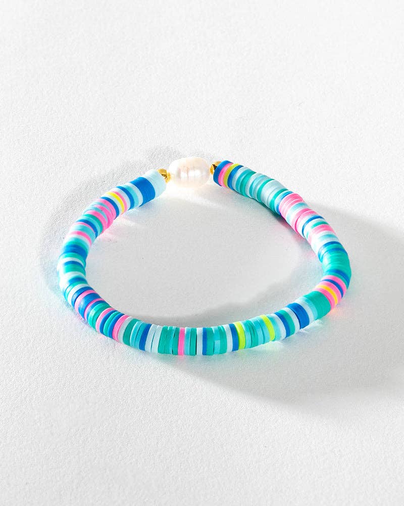 Greenwood Designs - Pearl Pop Heishi Bead Bracelet