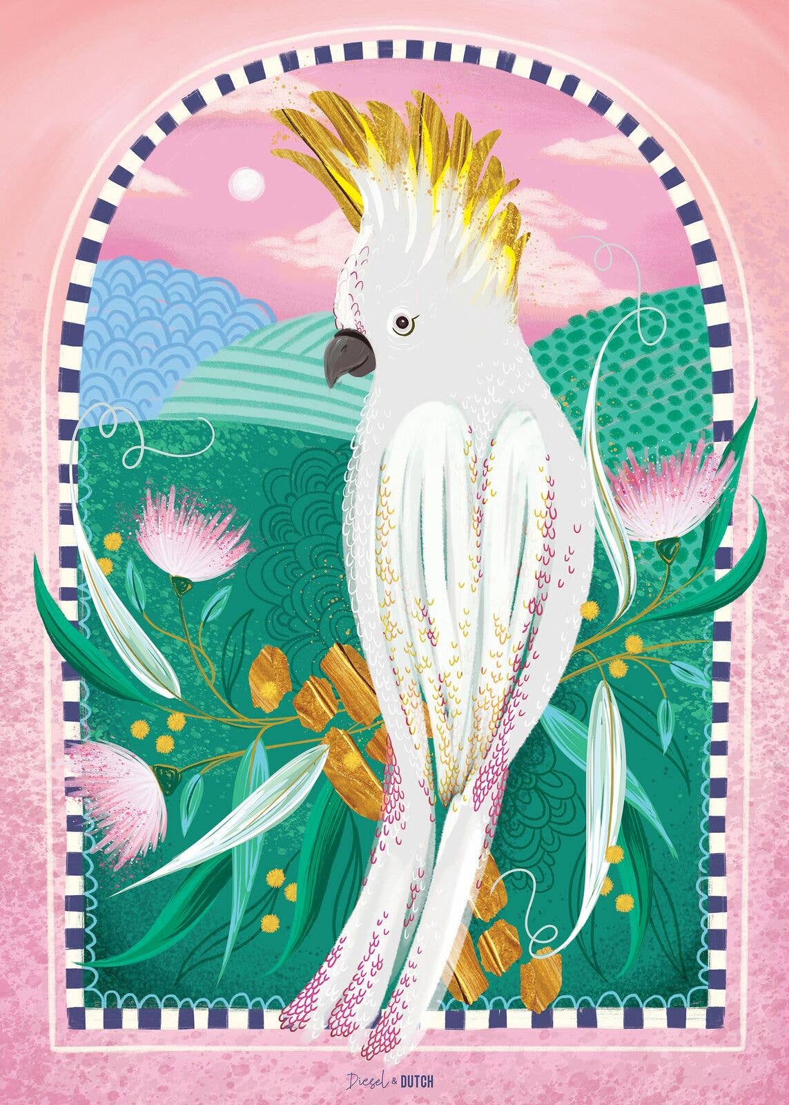 Diesel & Dutch - Cockatoo's Dusk Chorus 1000pc Wall Jigsaw Puzzle
