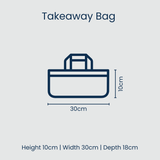 Project Ten Leopard Takeaway Bag
