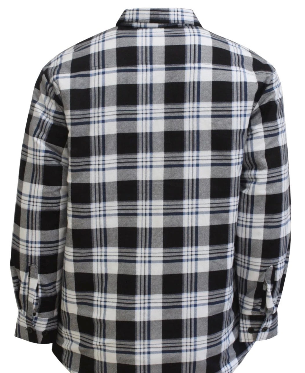 Pilbara Men’s Quilted Flannelette Shirt - White