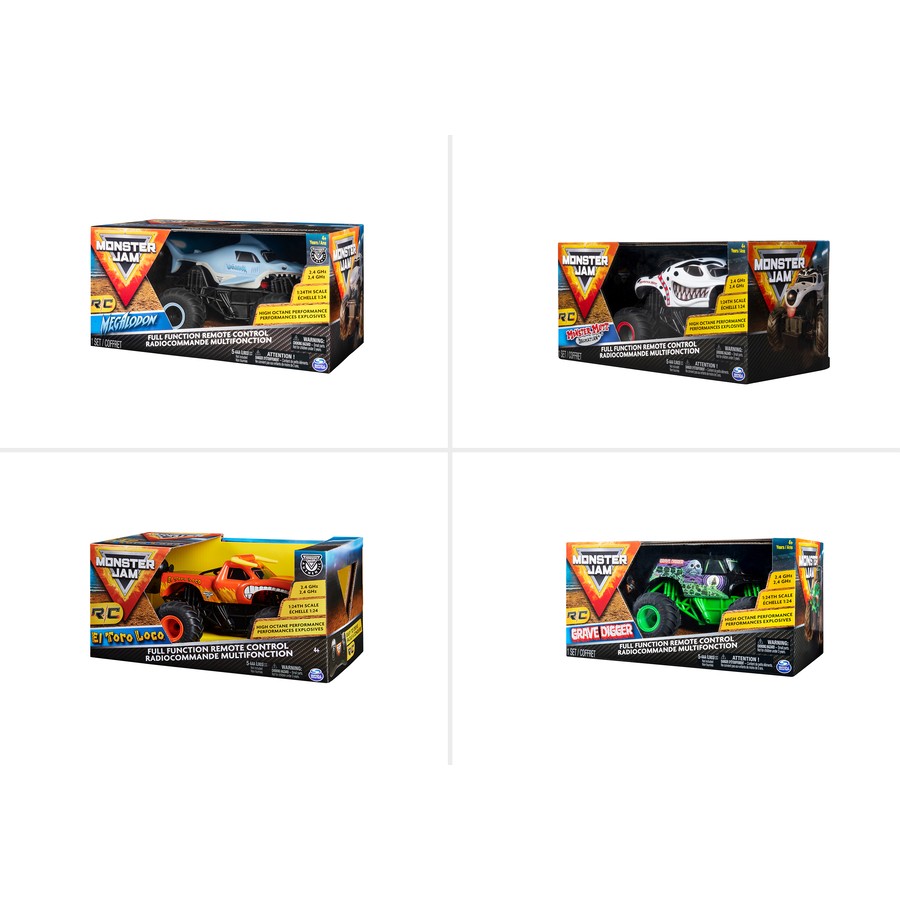 Monster Jam 1:24 Radio Control Trucks - Assorted