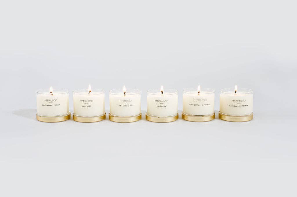 Meeraboo Christmas Bauble Mini Gold Lid Soy Candle