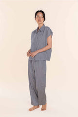 Gingerlilly - Cotton Pyjama Long Summer Set - Marlie Diamond Navy