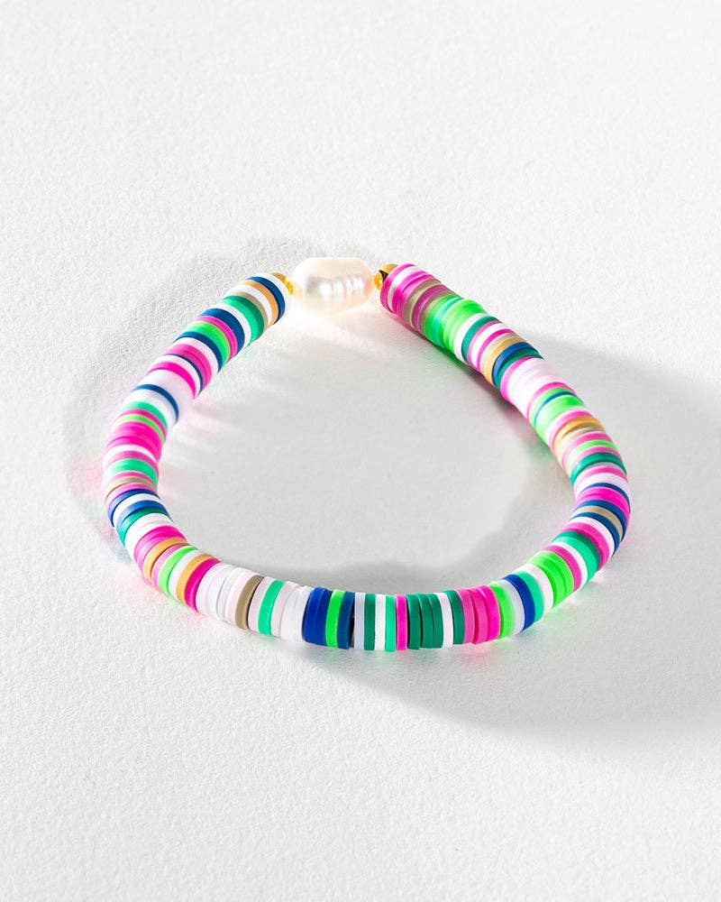 Greenwood Designs - Pearl Pop Heishi Bead Bracelet