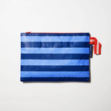 Project Ten Pty Ltd - Large Zip Pouch – Blue Stripe