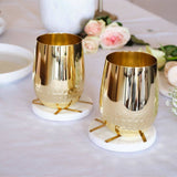 CLINQ - Gold Half-hammered Glasses (Set of 2)