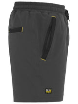 Bisley Mens FLX & MOVE 4 way stretch elastic waist shorts