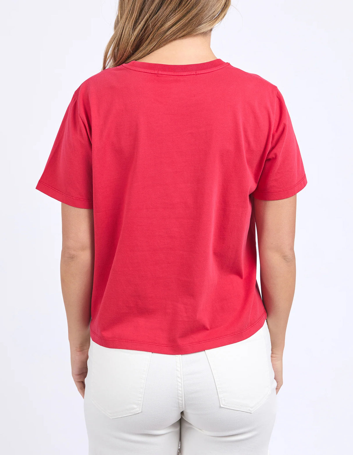 Foxwood Ladies Crim Cote D'azur Tee - Crimson