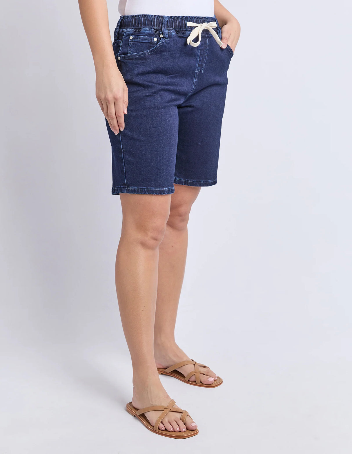 Foxwood Ladies Gabby Bermuda Short - Dark Indigo