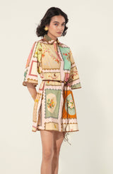 thr3letter - Marianne Belted Tunic Dress