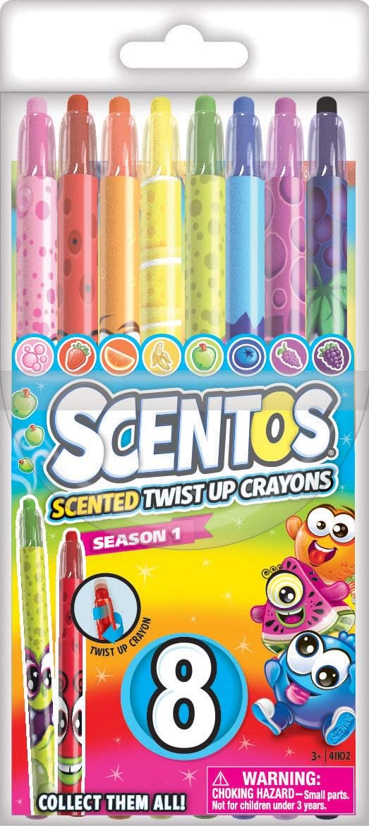 Scentos Scented Twist Up Crayons 8pk