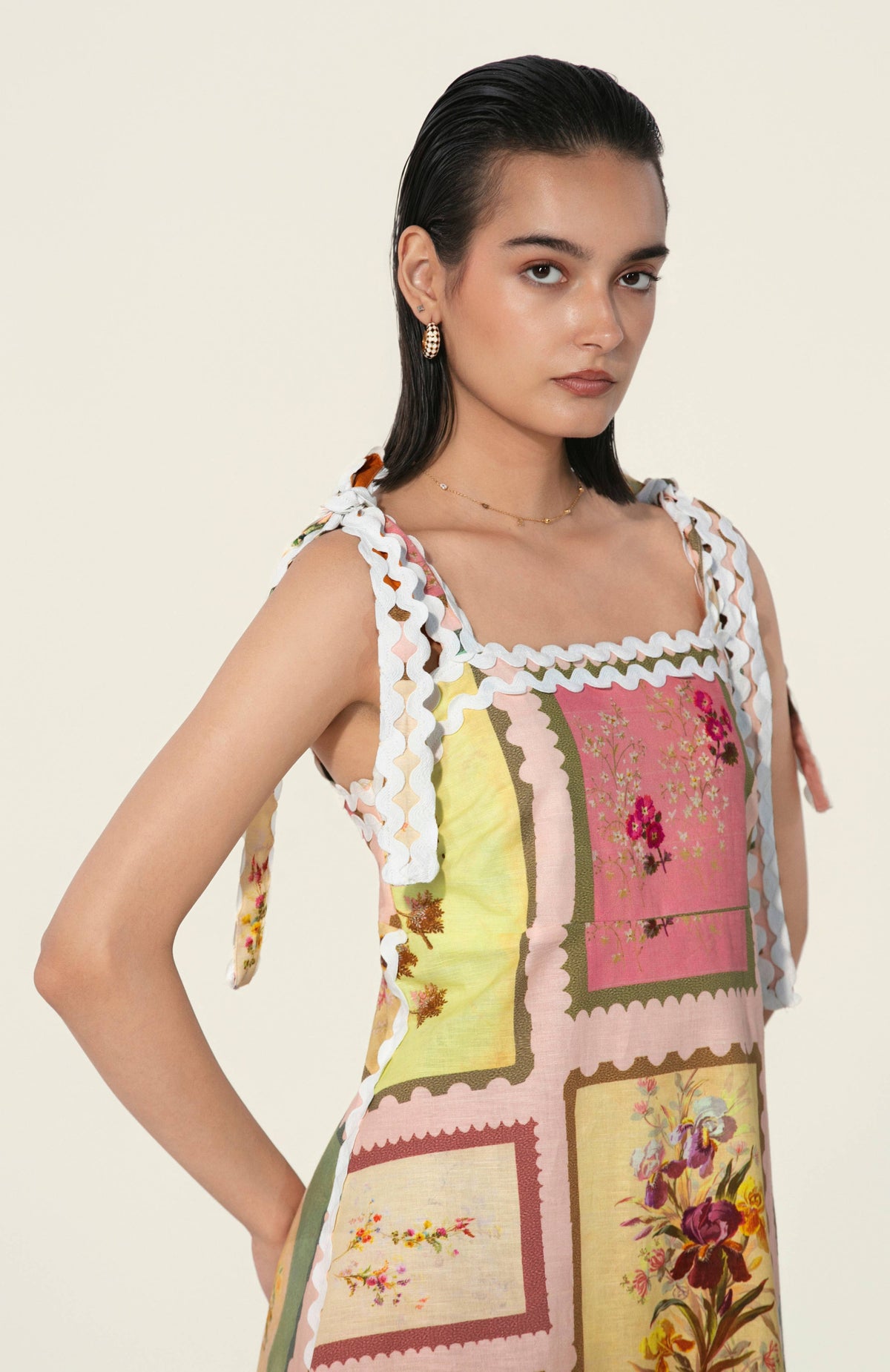 thr3letter - Marianne Framed Maxi Dress