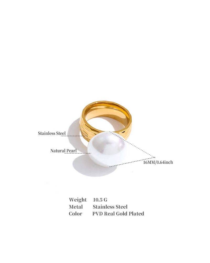 Greenwood Designs - Sasha Faux Pearl Ring