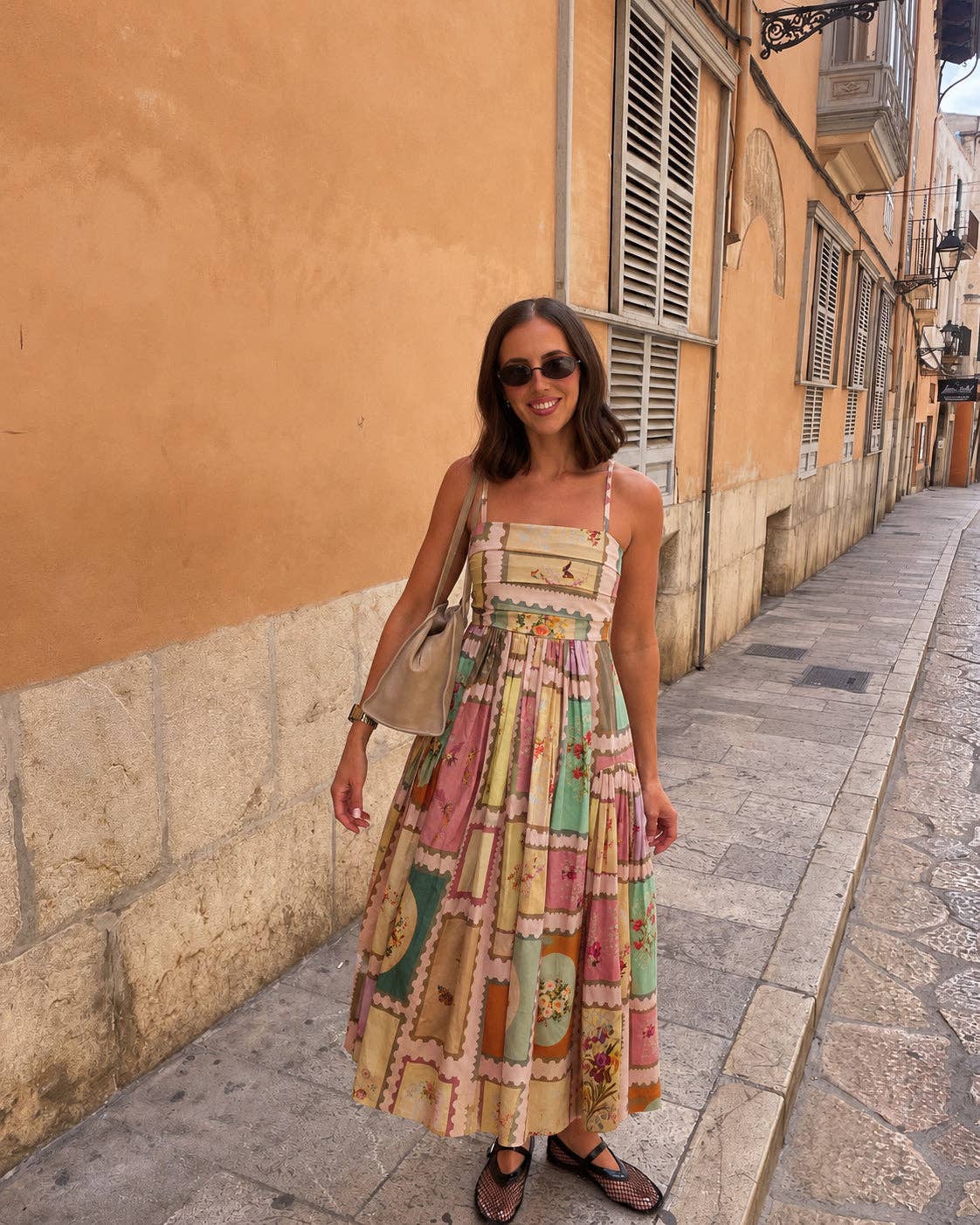 thr3letter - Vianna in Marianne Panelled Maxi Dress