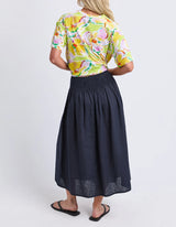 Elm Ladies Flair Shirred Skirt