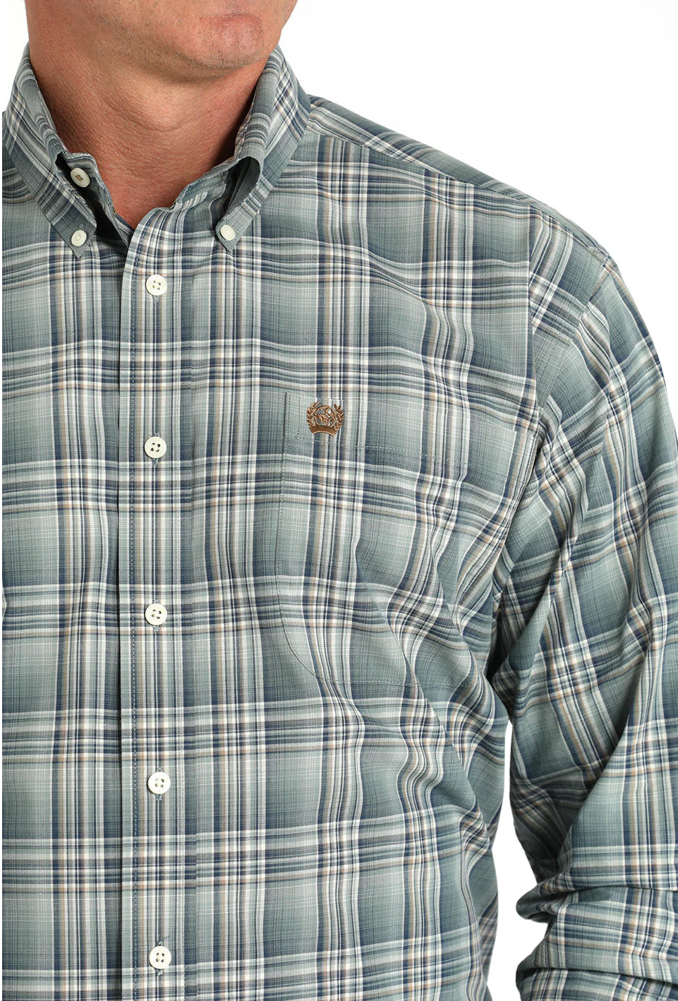 Men's Cinch Button Down Shirt #MTW1105813 GRN