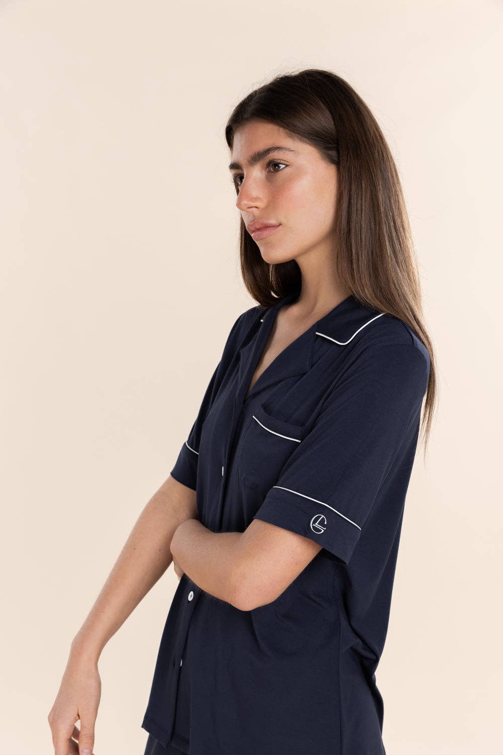 Gingerlilly - Bamboo Pyjama Short Set - Sadie Navy