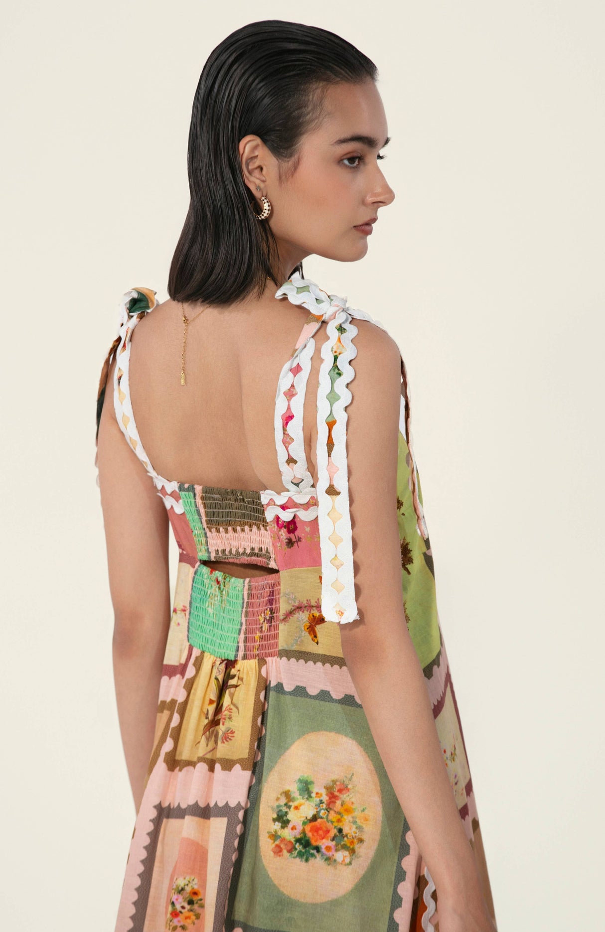 thr3letter - Marianne Framed Maxi Dress