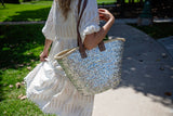 2 Duck Trading Company - Silver Sequined Basket