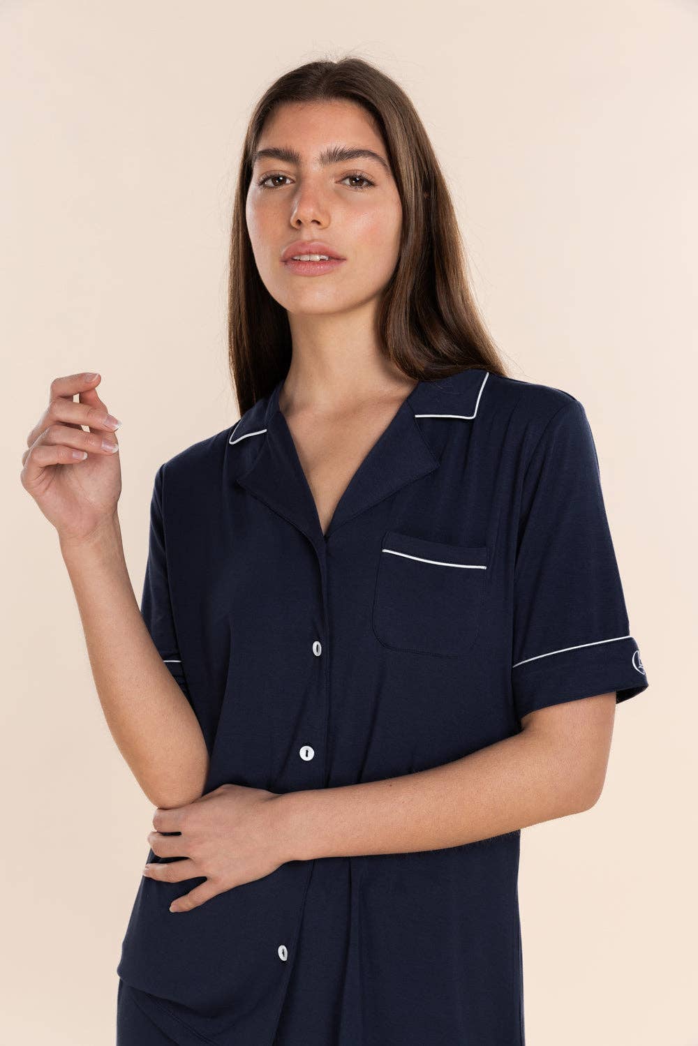 Gingerlilly - Bamboo Pyjama Short Set - Sadie Navy