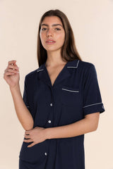 Gingerlilly - Bamboo Pyjama Short Set - Sadie Navy