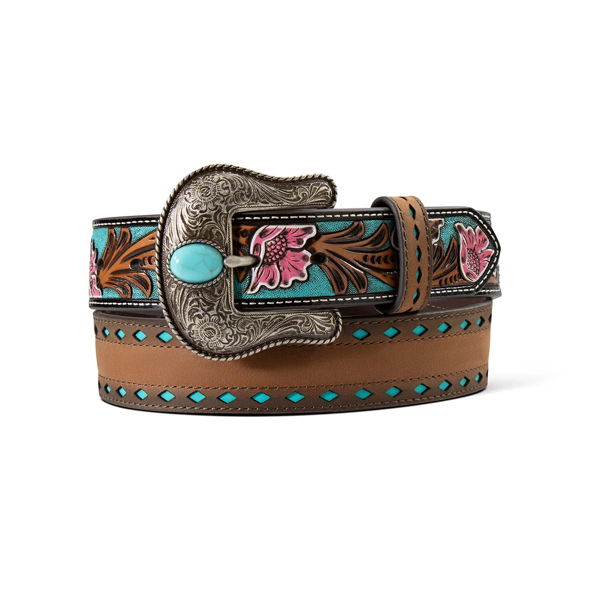 Ariat Floral Billets Cutout Belt