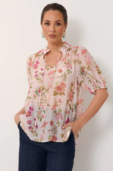 Adorne Ladies Sandra Short Sleeve Top
