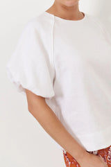 Adorne Ladies Santori Short Sleeve Top -White