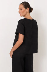 Adorne Ladies Dillon Linen Top