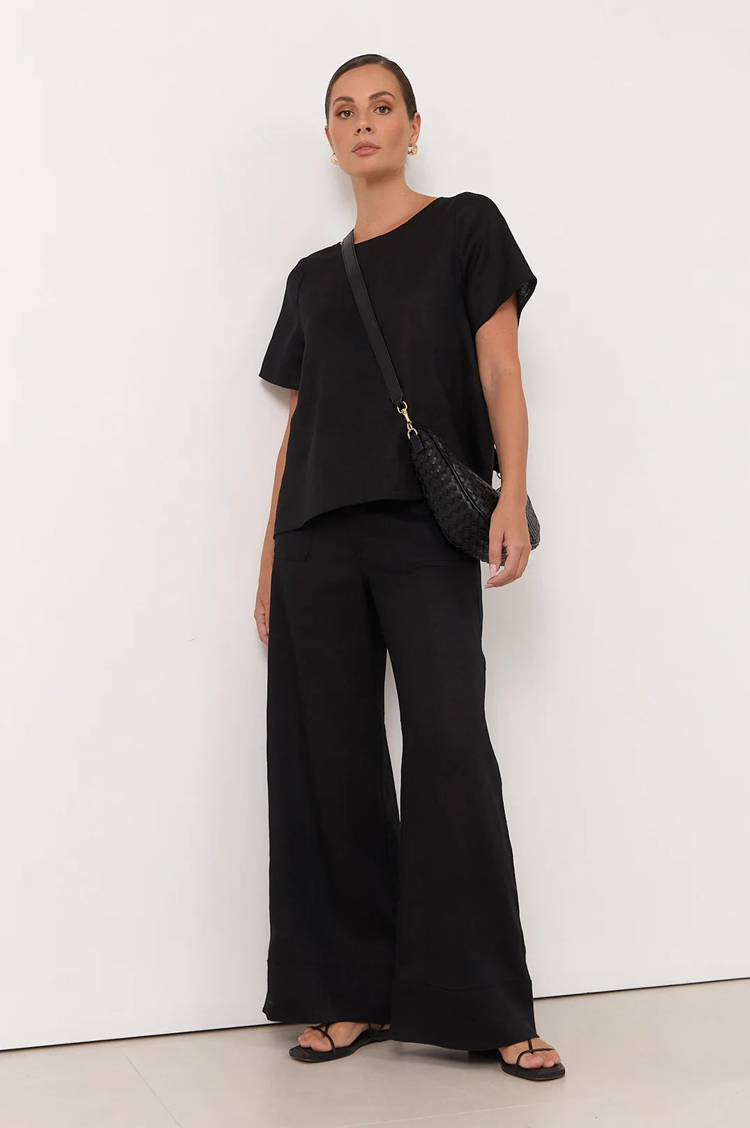 Adorne Ladies Dillon Linen Top