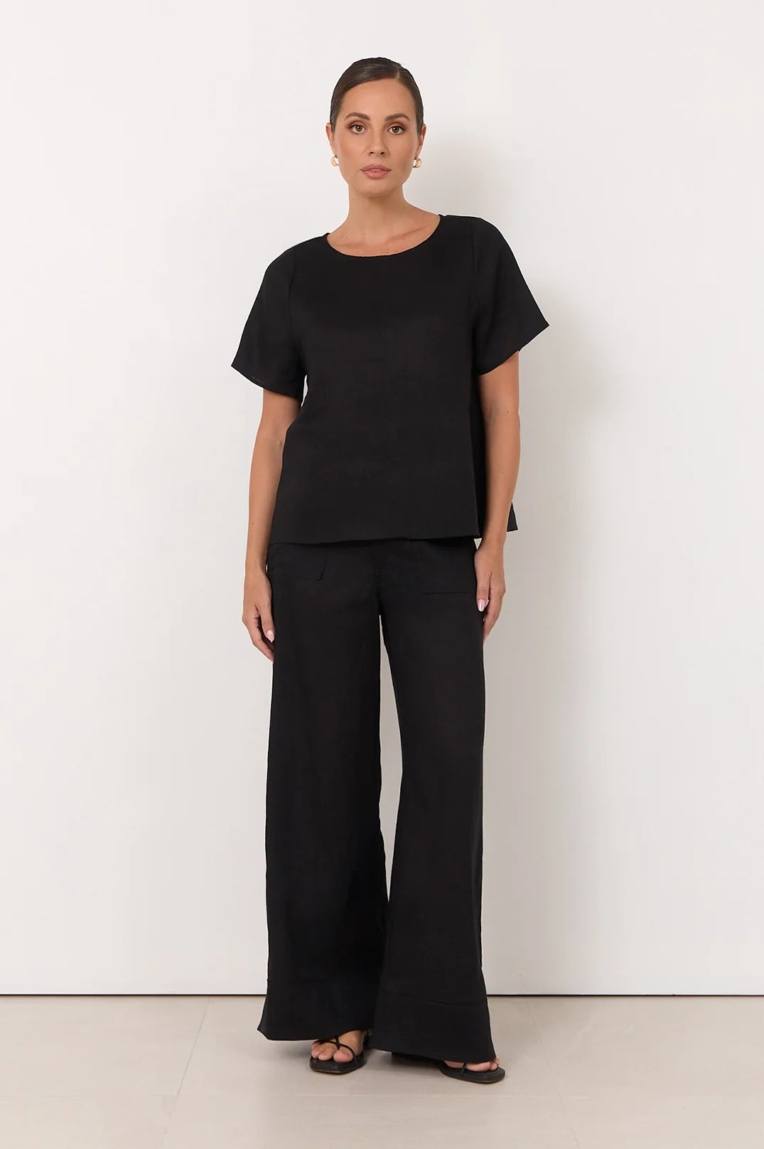 Adorne Ladies Dillon Linen Top
