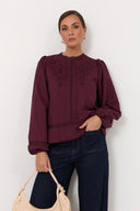 Adorne Ladies Lou Cut Out Lace Top